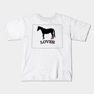 Wyoming Horse Lover Gift Kids T-Shirt